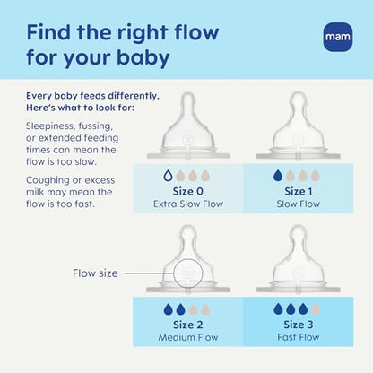 MAM 4.5oz Easy Start Anti-Colic+ Vented Baby Bottle, 0+ Mths, 2 Pk, Unisex - color: Cotton, size: 2 Count (Pack of 1), style: 4.5oz