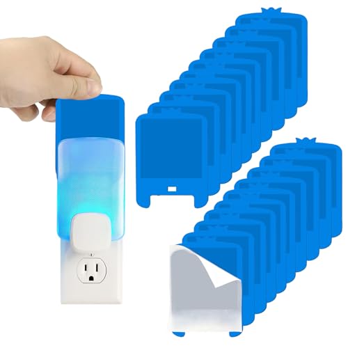 20 PCS Refill Cartridges Compatible with Raid Light Trap Refills Glue Boards Replacement Set, Refill Cartridges Compatible with STEM Blue Light Trap, Double-Sided Adhesive Sticky Traps Glue Cards