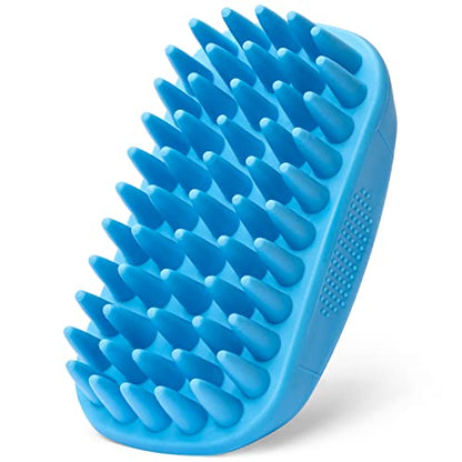 Rubber Curry Brush for Dogs - Soft Deshedding Brush for Short Hair