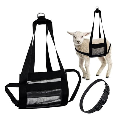 Calf Sling for Weighing Animals,60LBS Capacity Livestock Weighing Sling with Adjustable Back Straps, Small Animal Hanging Weight Harness for Calves,Pigs