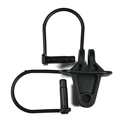 KuGuo Black PP Anti-UV Electric Fence Y Steel Post Pinlock Insulators for Polywire 25P