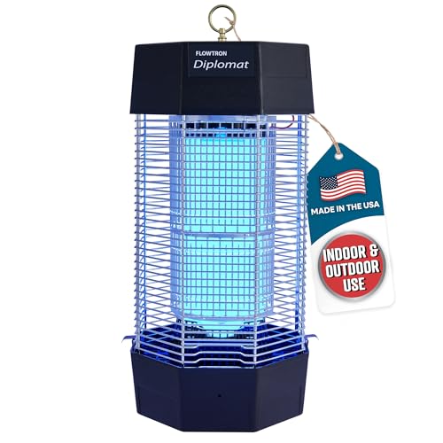 Flowtron Outdoor Bug Zapper, 2 Acre, 120W UV Light, 5600V Grid, UL Listed | Kills mosquitoes, flies, and biting insects for farms, large yards, patios, and decks; maintenance-free, no sprays or traps