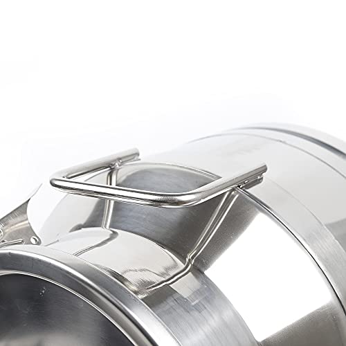 Milk Can, Stainless Steel Milk Jug with Handle & Lid, Heavy Duty Milk Pail Bucket for Milk Wine Storage (20L/5.25 Gallon) - size: 20L/5.25 Gallon