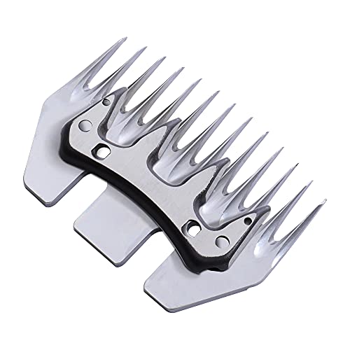 13 Teeth Straight Replacement Blades for Sheep Shears, Professional Stainless Steel Sheep Shears Blades for Dogs Sheep Alpacas Goats - color: Sheep Shears Blade