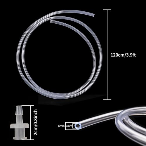 2pcs 100ml Plastic Syringes with 2pcs 47in Flexible Tubing and Luer Tips