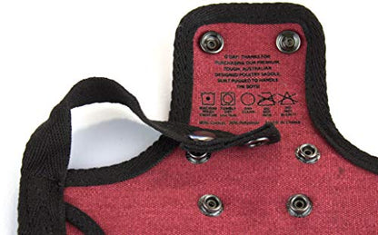 DOWN UNDER OUTDOORS Medium-Large Chicken Saddle Hen Apron Saver (Burgundy) - color: Burgundy