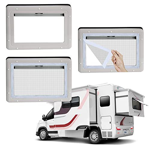 Adjustable Self-Adhesive DIY Window Screen, Cut-to-Size Mesh max 47x73 - color: White