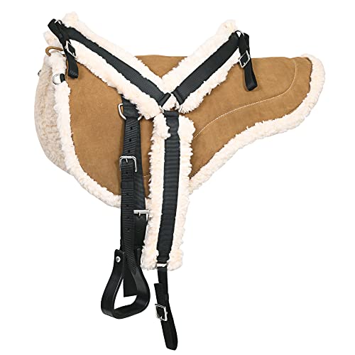 HILASON Bareback Pad Western Saddle Pad with Breast Collar - Shock Absorbing