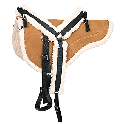 HILASON Bareback Pad Western Saddle Pad with Breast Collar - Shock Absorbing