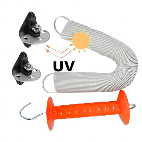24ft Electric Fence Gate Handle Kit with Spring & 3-Way Anchor