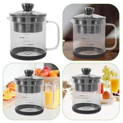 Alipis Soy Milk Filter Pot Fine Mesh Strainer Pitcher with Scale Tea Strainer Jug for Kitchen Juice Soup and Soybean Milk 1.5L Capacity 7.48 X 6.29 X 4.72 in 1 Pot