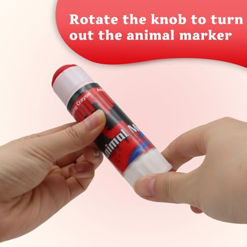 Livestock Marker Crayon,Wet&Dry for Pig Cow Goat,3 Pack,Red Blue Green