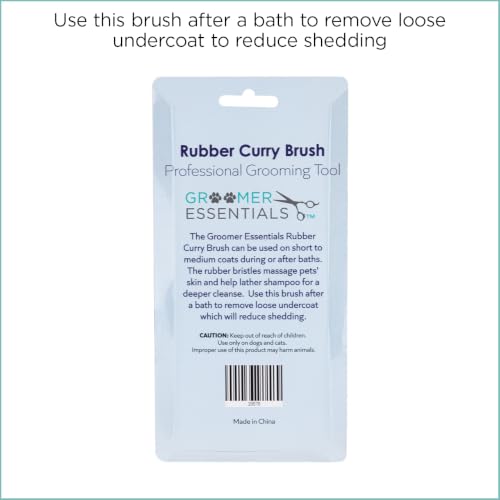 Groomer Essentials Rubber Curry Brush