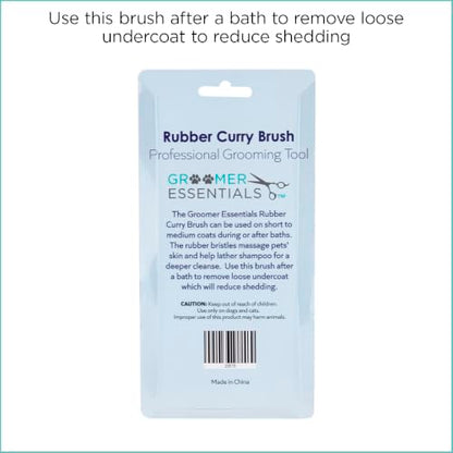 Groomer Essentials Rubber Curry Brush