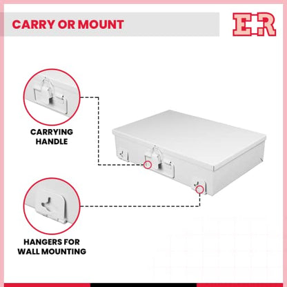 Ever Ready First Aid Metal Case, No.25 – 11” x 7.5” x 2.5” - size: 11" x 7.5"