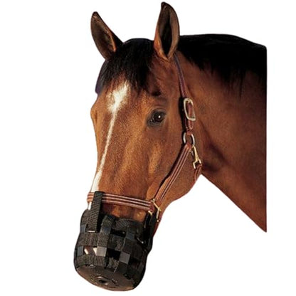 Best Friend Standard Grazing Muzzle - Lightweight & Ventilated Horse Muzzle w/Padded Noseband, Attachment to Halter, Restricts Food Intake, Supports Natural Grazing Behavior, Horse Size - size: Horse