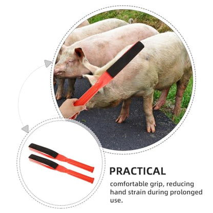 Kisangel Livestock Forcing Paddle Pig Show Stick Sheep Sorting Tool with Ergonomic Handle Lightweight 19.68 in Pasture Board for Gentle Animal Guidance