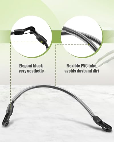 Stretch Horse Rug Tail Strap Adjustable Elastic 16in 4PCS | Double Ended Clips, Elastic Horse Blanket Straps, 16inch, 4PCS