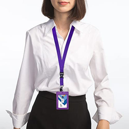 Wisdompro Office Lanyard, 5 Pack 23 inch Neck Strap Lanyards - Purple - color: 5pack Purple