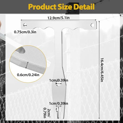 Blulu Chain Link Knuckle Twist Tool Fence Hardware Chain Link Fence Fabric Stretching and Tensioning Tool Metal Knuckle Twist Installation Tool for Tensioning and Holding Chain Link Fabric Barbed Wire