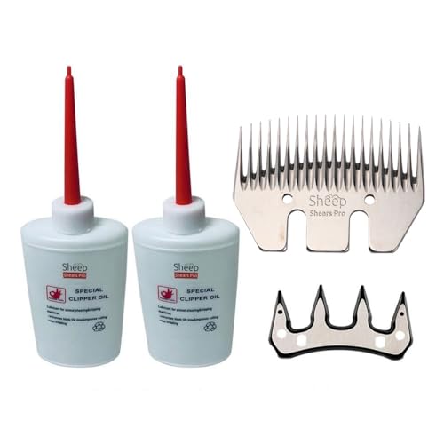 Sheep Shears Pro Clipper Blades 20 Tooth Straight Blade Replacement - size: 20 Tooth Straight Blade and Cutter set