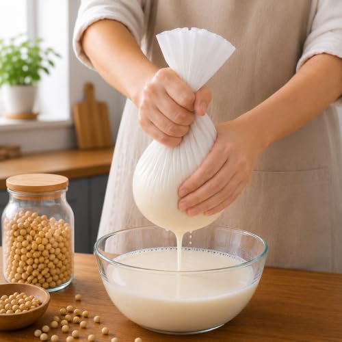 3 Pack 20 × 20 inch 80 Mesh Nylon Filter Cloth, Reusable Kitchen Strainer for Milk, Juice and Coffee, Fast Filtering, Easy to Clean (20x20in)