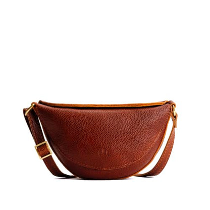 Portland Leather Goods Koala Sling Bag - Adjustable Full-Grain Leather - color: Nutmeg, size: Small