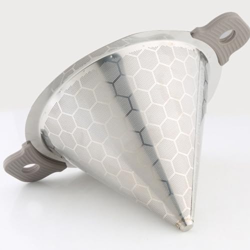 MAGICLULU Stainless Steel Tea Filter Net Single-Layer Fine Tea Strainer for Water and Milk Buckets Funnel Filter for Brewing and Party Use