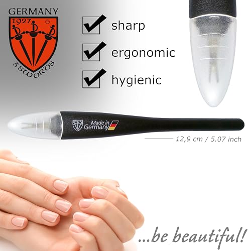 3 Swords Germany - Brand Quality Cuticle Knife Trimmer Remover Cutter (1pc.) and Cuticle Pusher Scratcher (1 pc.) Made in Germany - color: Cuticle Remover and Cuticle Pusher