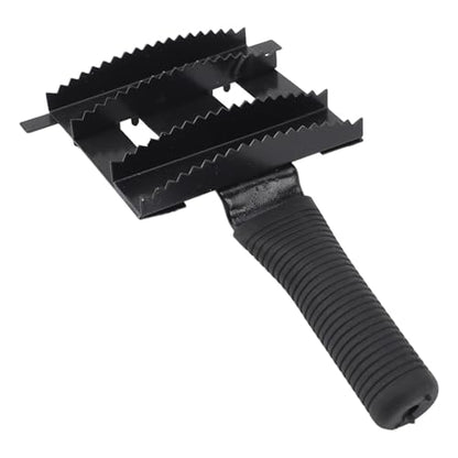 Heavy Duty Livestock Grooming Brush, Dual Sided with Massage Itch Relief Function, Professional Shedding Comb, ABS Iron