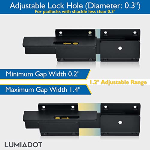 7" Flip Gate Latch Lock for Wooden Fence with Padlock Hole - size: 1 Pack