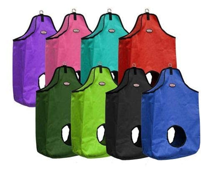 Showman Double Open Nylon Hay Bag - color: Black