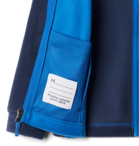 Columbia Youth Steens Mountain II Fleece Jacket - color: Bright Indigo/Collegiate Navy, size: 3-6 Months