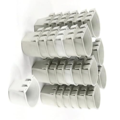 Gray Cage Cups for Feed & Water for Poultry, Ducks, Birds, 36 Pack