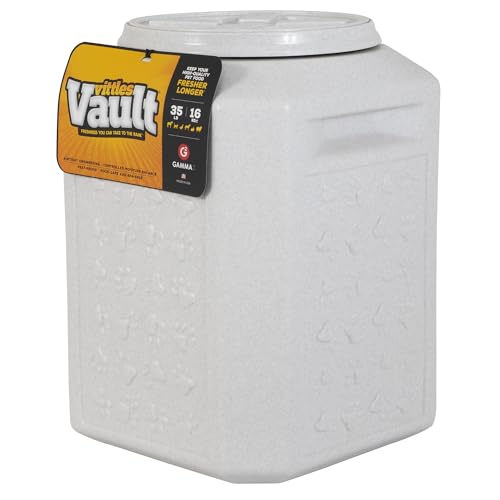 Vittles Vault Airtight Pet Food Storage Container + Scoop, Fits Up to 35lbs - size: 35 Pounds