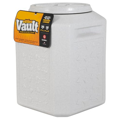 Vittles Vault Airtight Pet Food Storage Container + Scoop, Fits Up to 35lbs - size: 35 Pounds