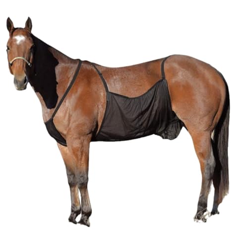 37×28in Horse Belly Guard Mesh Sheet | Breathable Adjustable Summer Protector for Riding & Nylon Material | for Outdoor Riding, Barn Use | Prevents Insect Bites