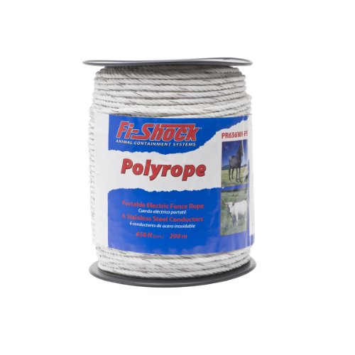 Fi-Shock PR656W6-FS Monofil Poly Rope 656-Feet (200 m) - size: 1 Pack