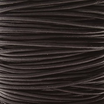 The Beadsmith Leather Cord – Dyed Antique Black – 1mm Spool – 25 Yards/22.86 Meters – Indian Leather Thong Ideal for Braiding, Beading, Necklaces, Fine Lacing, Hair Accessories & DIY Jewelry Making - size: 1mm, style: Dyed Antique Black – 25 Yards