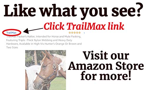 Outfitters Supply Classic Canvas & Leather Horse or Mule Feedbag, Handmade in Montana USA Leather, Adjustable Strap, Solid Leather Bottom with Leather Side Ventilation