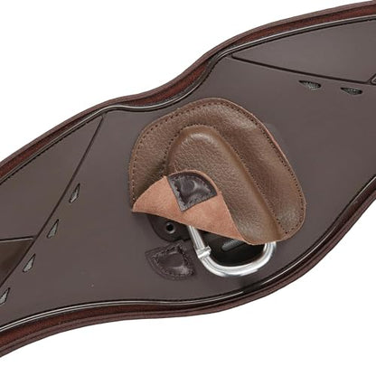 PROFESSIONAL'S CHOICE VenTECH Contoured Horse Jump Girth - color: Chocolate, size: 48"