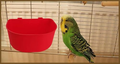 20 Pcs 25 fl.oz Durable Pet Feeder Bowls for Bird, Hamster, Rabbit, Chicken, Cat, Puppy Chicken Water Cups Hanging Rabbit Feeders for Cages Bird Dishes - size: Red 25 OZ Pack of 20