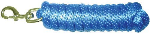 Hamilton 5/8" x 10' Poly Horse Lead Rope with Bolt Snap, Blue - color: Blue