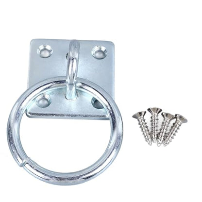 Tie Ring,Tie Ring Plate Horse Barn Supplies for Stable Horse Bathing | Tie Ring for Horses, Metal Block Tie Ring Replacement Hitching Rings Tie down ﻿