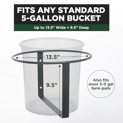 Scenic Road Wall Mount 5 Gallon Bucket & Pail Holder (Model SR300)