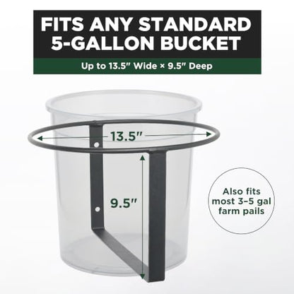 Scenic Road Wall Mount 5 Gallon Bucket & Pail Holder (Model SR300)
