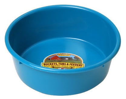 Little Giant® Plastic Utility Pan | Feed Pan | Durable & Versatile Livestock Feeding Bucket | Made in USA | 5 Quart | Teal - color: Teal, size: 5 Quart