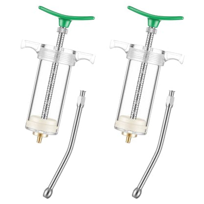 Threlaco 30ml 2 Pcs Drench Gun for Goats, Sheep & Cattle - size: 30ml
