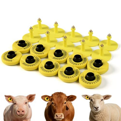RFID Animal Ear Tag, ISO 11784/11785 Compliant Livestock Tracking Tag