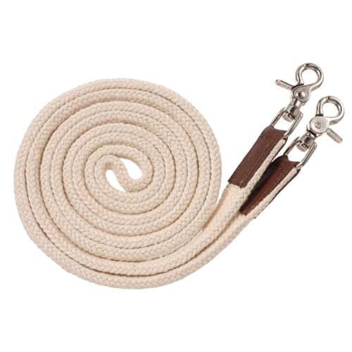 Royal King Deluxe Flat Roping Reins - color: White